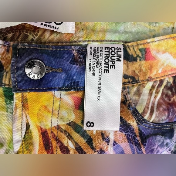 Joe Fresh Multicolor Patterned Pants - Picture 6 of 7